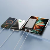 Juo 20000mAh 10.5W Çift USB-A Çıkışlı Powerbank Taşınabilir Hızlı Şarj Cihazı Siyah thumbnail 3