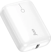 Juo 10000mAh 20W USB-A + USB-C Powerbank Taşınabilir Hızlı Şarj Cihazı Beyaz thumbnail 1