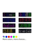 Matrix Kayan Led Yaka Rozeti Mobil Kontrollü Dijital Etiket 9×3cm - 4