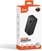 Juo 30000mAh 22.5W Dijital Led Ekranlı Taşınabilir Hızlı Şarj Cihazı Powerbank Siyah thumbnail 4