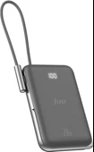 Juo Magsafe Powerbank 10000mAh Standlı 20W Dahili Type-C Kablolu Taşınabilir Hızlı Şarj Cihazı Siyah thumbnail 2