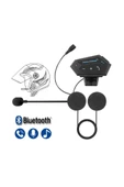 Bt12 Kask Kulaklık Bluetooth Motosiklet Kulaklık Interkom Motorsiklet Kulaklık - 1