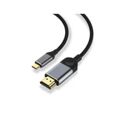 3 Metre 8 Gbps Hız 4k/30 Hz Type C To Hdmı Çevirici Dönüştürücü Tv Telefon Pc Hasır Bağlantı Kablosu - 1