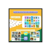 Çocuklar İçin Eğitici Telefon Dokunmatik Ekran Çift Kameralı Fenerli Müzik Çalar Oyun Video Mor - 5