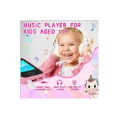 Çocuklar İçin Eğitici Telefon Dokunmatik Ekran Çift Kameralı Fenerli Müzik Çalar Oyun Video Mor - 4