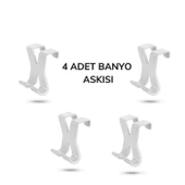 BUFFER® Hang it Pratik Kolay Taşımabilir Havlupan 2 Kancalı Banyo Askısı - 8