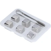 6 lı Çelik Metal Kaplama Soğutma Buz Küpü - 1
