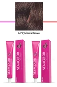 2 li Set Premium 6.7 Çikolata Kahve - Kalıcı Krem Saç Boyası 2 X 50 g Tüp - 1