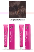2 li Set Premium 6.35 Çikolata Karamel - Kalıcı Krem Saç Boyası 2 X 50 g Tüp - 1