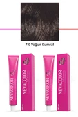 2 li Set Premium 7.0 Yoğun Kumral - Kalıcı Krem Saç Boyası 2 X 50 g Tüp - 1