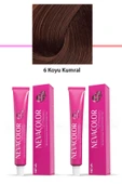 2 li Set Premium 6 Koyu Kumral - Kalıcı Krem Saç Boyası 2 X 50 g Tüp - 1
