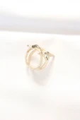 Yıldız Model Gold Renk Ayarlanabilir Yüzük - TJ-BYK3144 - 3