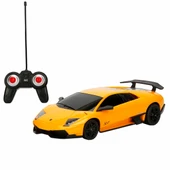 Suncon 1:24 Lamborghini Murcielago SV Işıklı Uzaktan Kumandalı Araba 39403 Sarı thumbnail 1