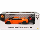 Suncon 1:24 Lamborghini Murcielago SV Işıklı Uzaktan Kumandalı Araba 39403 Turuncu thumbnail 3