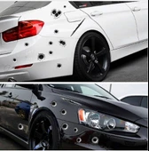 Araç Sticker Mermi ve Oto Sticker Yara Şeklinde 3D - 1