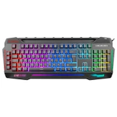 Rampage KB-R63 STAGE Siyah 4 Makro Fonksiyon Sese Duyarlı Işıklı RGB Q USB +Ses Mik Çıkışlı Oyuncu Klavyesi - 1