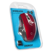 Everest SMW-777 Usb Kırmızı 2.4Ghz Optik Wireless Mouse - 5