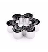 Çiçek Kurabiye Kalıbı Metal 5 Parça - 3