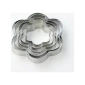 Çiçek Kurabiye Kalıbı Metal 5 Parça - 1
