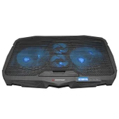 Rampage AD-RC4 Mavi Ledli 2*125mm+2*70mm Işıklı Fan 15"-17" Notebook Soğutucu Stand - 2