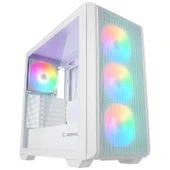 Rampage CRAFT Beyaz Mesh Type-C*1+Usb3.0*2+Hd Audio 1*14CM+3*12CM ARGB Fan ATX Mid-T Gaming Oyuncu Kasası - 1