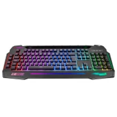 Rampage KB-R63 STAGE Siyah 4 Makro Fonksiyon Sese Duyarlı Işıklı RGB Q USB +Ses Mik Çıkışlı Oyuncu Klavyesi - 2