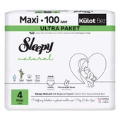 Sleepy Külot Bebek Bezi Natural Beden:4 (7-14KG) Maxi 100 Adet Gross Pk thumbnail 1