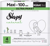 Sleepy Külot Bebek Bezi Natural Beden:4 (7-14KG) Maxi 300 Adet Ekonomik Fırsat Gross Pk - 2