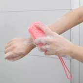 Süngerli Silikon Duş Fırçası - Peeling Banyo Kesesi - 3