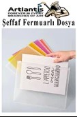 A4 Şeffaf Fermuarlı Dosya Kırmızı 1 Adet Pvc Fermuarlı Evrak Dosyası 24x34cm Çıtçıtlı Belge Evrak Dosyası Ofis Büro Okul - 3