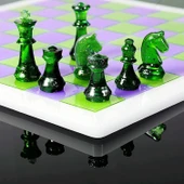 Epoksi Reçine Silikon Kalıp Üç Boyutlu Satranç Taşları Kalıbı Seti 16 Lı - 5