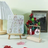 Epoksi Silikon Kalıp Yılbaşı Noel Çanı Geğik Kardan Adam Kalıbı 9 Lu thumbnail 4