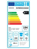 Samsung DV90DG52A0AEAH Isı Pompalı 9 Kg Çamaşır Kurutma Makinesi - 2