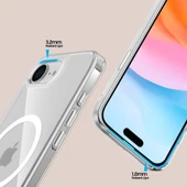 iPhone 16e Kılıf Magsafe Özellikli Şeffaf Silikon Kapak - 2