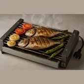 Elektrikli Izgara | BBQ Izgara | Paslanmaz Izgara | 1600w | Mavi Su Dünyası - 2