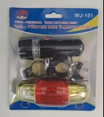 KIRGIL BİSİKLET IŞIĞI LED ÇOK FONKSİYONLU ÖN ARKA REFLEKTÖRLÜ - 1