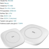 Bix HB-G40 Kablosuz Şarj Özellikli 4700mAh Powerbank thumbnail 2
