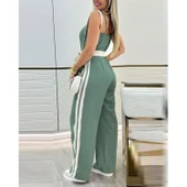 Lucky Life Kadın Ip Askılı Straplez Belden Kuşaklı Viskon Iki Iplik Tulum - 3