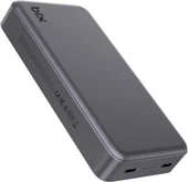 Bix PB205 20000mAh PD 20W Çift USB-C Portlu Hızlı Şarj Destekli Taşınabilir Metal Powerbank Koyu Gri thumbnail 1