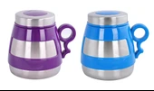 Andoutdoor AND431 İçi Dışı Çelik Plastik Desenli Kupa Mug-STD - 1