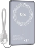Bix PB114 5000mAh 20W Dahili Type-C Kablolu 15W Manyetik Kablosuz Şarj Özellikli Portatif Powerbank Taşınabilir Hızlı Şarj Cihazı - 1