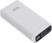 Bix BXPB204 20000mAh USB-A 22.5W ve Type-C PD 20W Çift Çıkışlı LED Ekranlı Powerbank Beyaz thumbnail 2