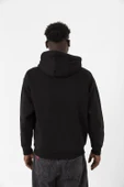 25 Aslan Siyah Erkek 3ip Kapşonlu Sweatshirt - 4
