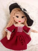 Prenses Lavinya Bebek Amigurumi Organik Oyuncak - 5