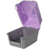 Mikopet Deluxe Mor Kapalı Kedi Tuvaleti - 2