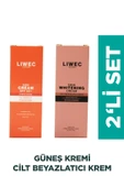 LIWECDERMA LİWECDERMA İKİLİ SET ALOEVERA ÖZLÜ LEKE KARŞITI CİLT BEYAZLATICI KREM 50ML VE 50SPF+ GÜNEŞ thumbnail 1