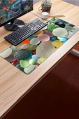 SonicTouch Renkli Çakmak Taşları Gamer Oyuncu Dikişsiz Sıvı Geçirmez Klavye Mouse Pad 32x70Cm - 3