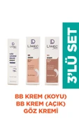 LIWECDERMA Liwec Derma 3'lü Set (BB KREM ORTA - BB KREM AÇIK - GÖZ ÇEVRESİ BAKIM KREMİ) - 1