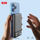 XO PR218 10000mAh Hızlı Şarj MagSafe İle Uyumlu Powerbank, 20W PowerDelivery, 22.5W QuickCharge, 15W Kablosuz Şarj, Gri thumbnail 4