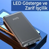 Bix BXPB107 10000mAh 20W PD Type-C ve USB-A SCP 22.5W QC 3.0 18W Çift Çıkışlı LED Ekranlı Powerbank Siyah thumbnail 3